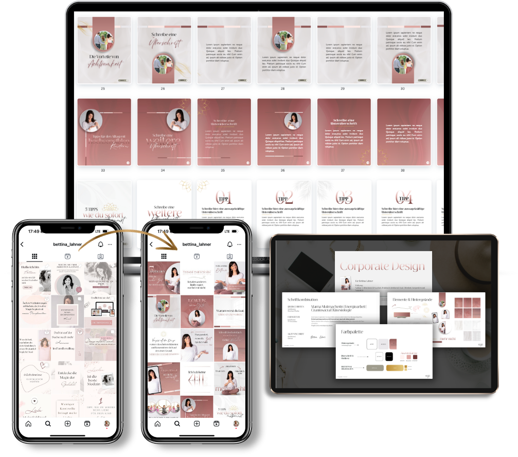 branoura-instagram-branding-unternehmerinnen-vivien-beck-mepapillibre So sieht dein Wandel mit Branoura aus. 🔁 Links: Unruhig, unsicher, austauschbar. ✅ Rechts: Einheitlich, hochwertig, professionell – ein Feed mit Wiedererkennung & Ausstrahlung. 💡 Und im Hintergrund? Ein Branding-System, das dir Klarheit, Struktur & bis zu 60 % Zeitersparnis schenkt.
