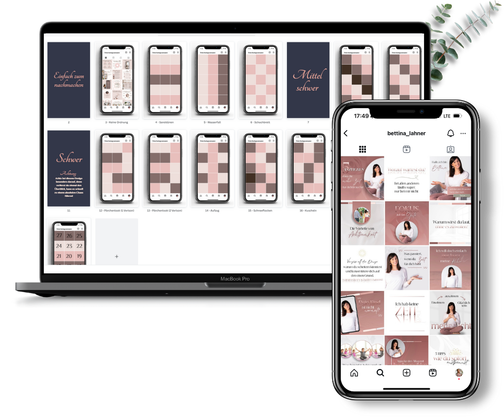 branoura-instagram-branding-unternehmerinnen-vivien-beck-mepapillibre Professionelles Instagram Design für Coaches mit dem Branoura Branding-System von Vivien Beck, Mepapillibre