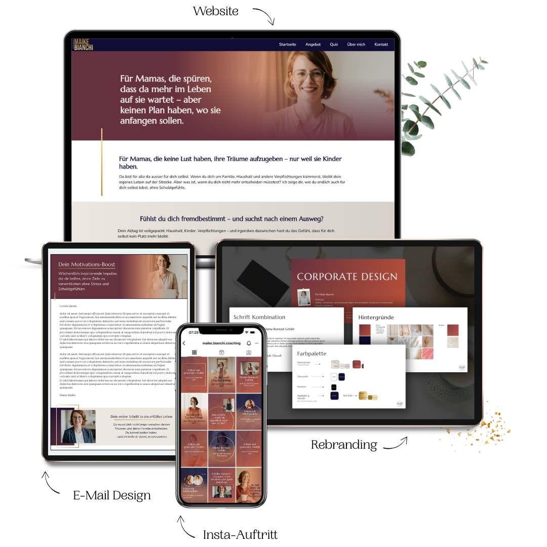 branoura-instagram-branding-unternehmerinnen-vivien-beck-mepapillibre Im Mockup von Maike erkennst du den Effekt sofort: Ihr kompletter Außenauftritt wirkt jetzt einheitlich, hochwertig und professionell – ganz ohne Shooting.