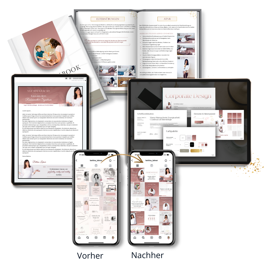 Business-Auftritt Vorher Nachher – Bettina | Mepapillibre